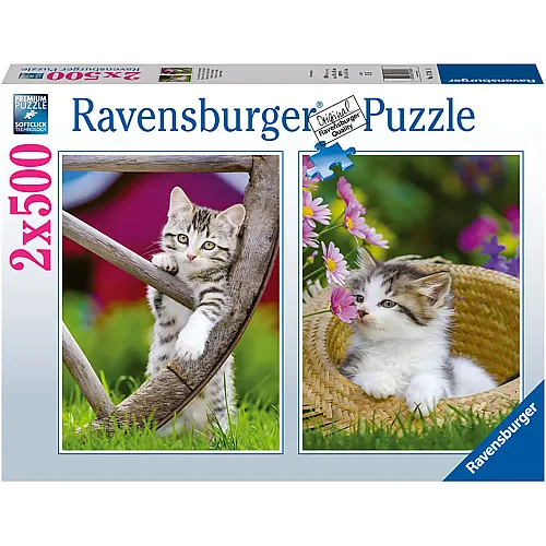 Ravensburger Puzzle 2in1 K�tzchen (500Teile)