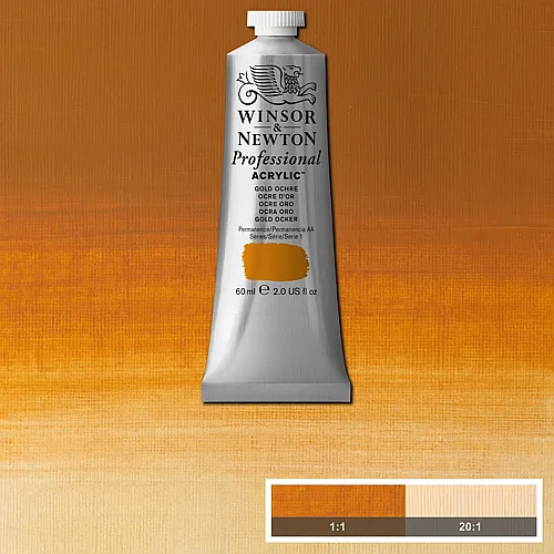 Winsor & Newton W&n Prof. Acrylfarbe 60ml Tube Goldocker