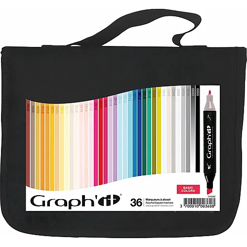 Graph'it LA Trousse DE 36 Marqueurs Basic