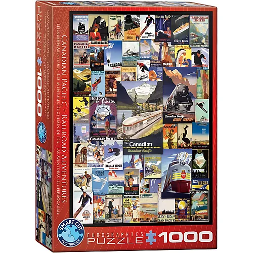 Eurographics Puzzle Canadian Pacific Rail - Poster Vintage (1000Teile)