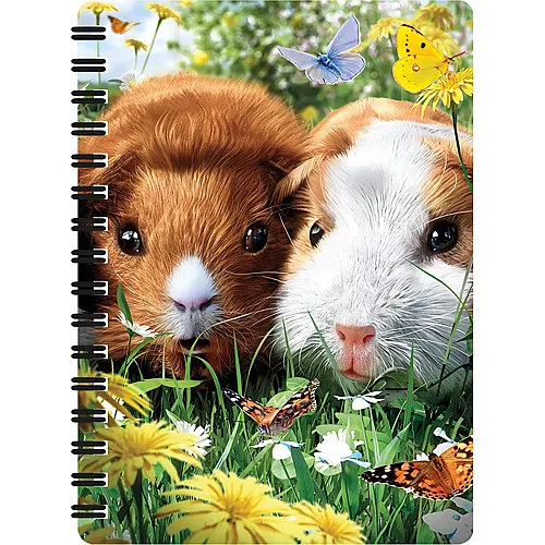 LiveLife 3D 3D Spiralheft Meerschweinchen 10.5 x 14cm