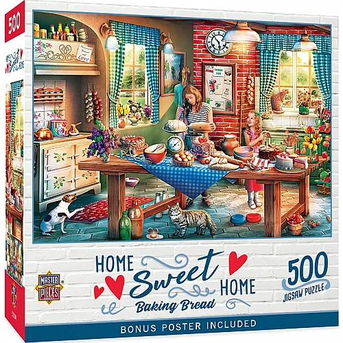 Master Pieces Puzzle Home Sweet Home Brot backen - 550 Teile