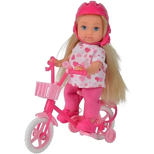 Simba Evi Love Puppe mit Fahrrad