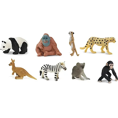 Safari Ltd. Good Luck Minis Zootiere Fun Pack 8 Figuren (8Teile)