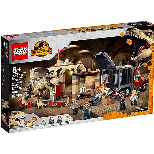LEGO Jurassic World T. Rex & Atrociraptor: Dinosaurier-Ausbruch (76948)