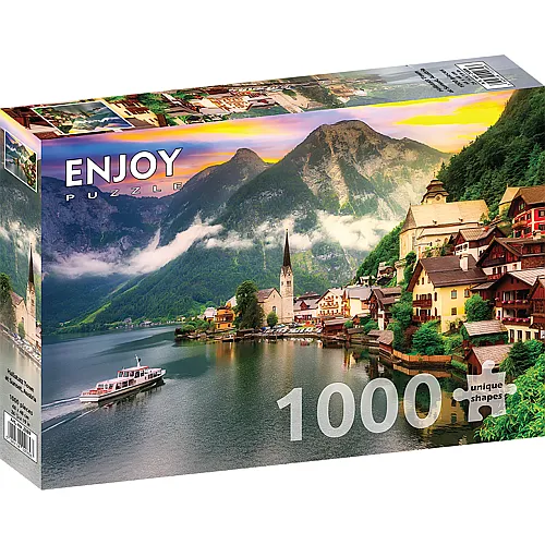Enjoy Puzzle Hallstatt bei Sonnenuntergang, �sterreich - 1000 Teile