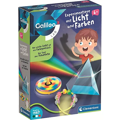 Clementoni Galileo Experimentiere mit Licht und Farben