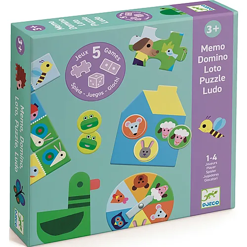 Djeco Auf dem Bauernhof (5 Spiele) (mult)