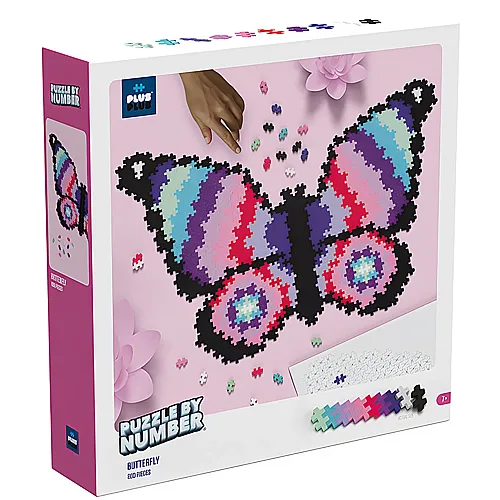 Plus-Plus Basic Bausteine Puzzle Schmetterling (800Teile)
