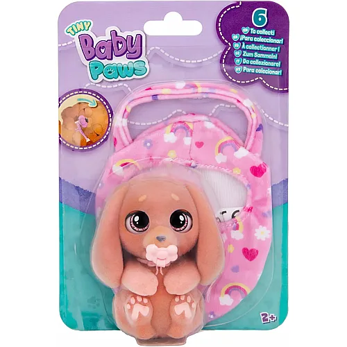 IMC Toys Baby Paws, Tiny Collectible Pet Figures, die ihre Augen schliessen und eine Tragetasche enthalten. Kinder ab 3 Jahren und �lter