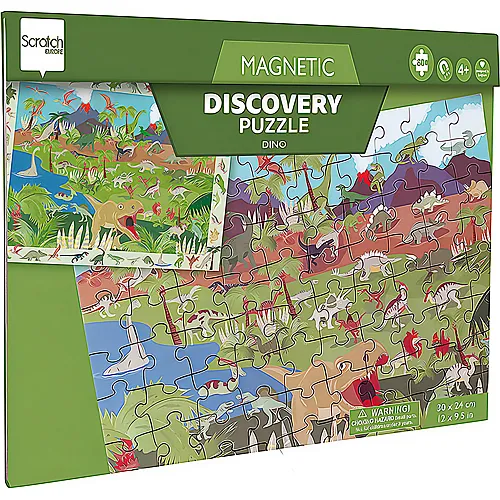 Magnet Puzzle Dinosaurier gross 80Teile