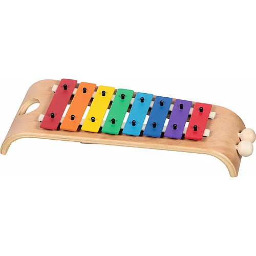 Xylophon aus Holz und Metall