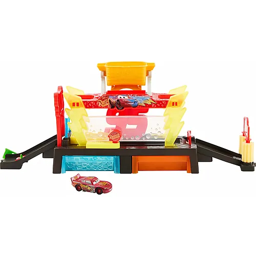 Autowaschanlagen-Spielset f�r Rennwagen mit Lightning McQueen