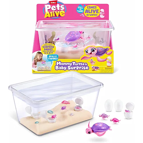 Zuru Pets Alive - Mama Turtle & Baby Surprise