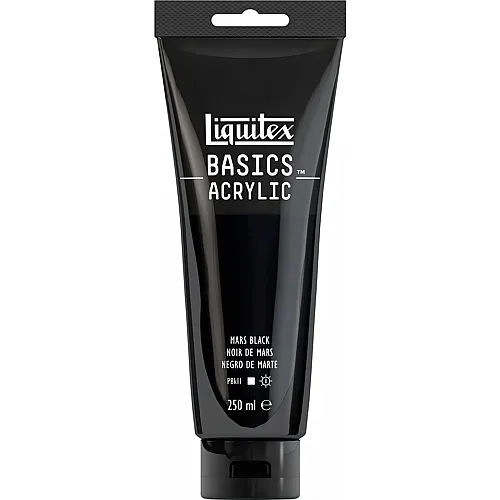 Liquitex Lqx Basics Acrylfarbe 250ml Tube Marsschwarz