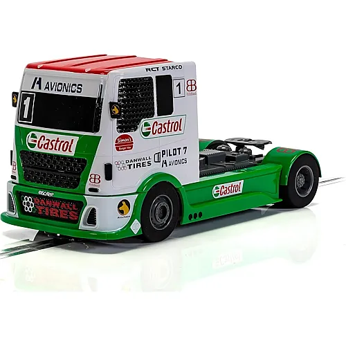 Scalextric Racing Truck - Red + Green + White