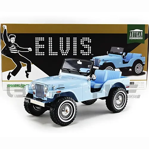 Greenlight Jeep CJ-5  Sierra Blue - Elvis Presley (1935-77)