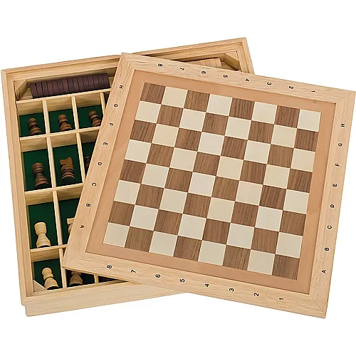 Goki Spiele-Set Schach, Dame und Mhle