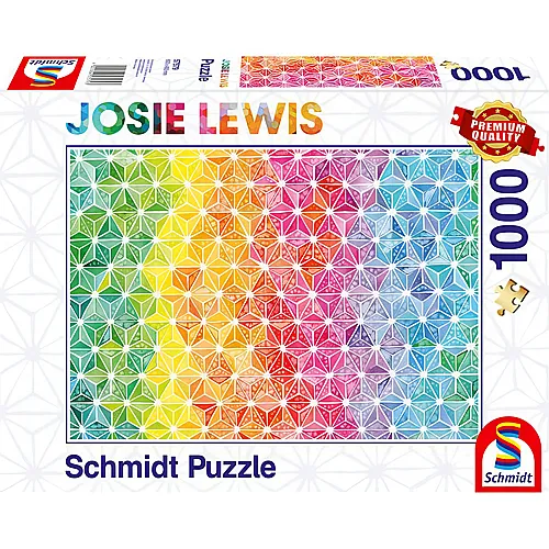 Schmidt Puzzle Josie Lewis Kunterbunte Dreiecke (1000Teile)