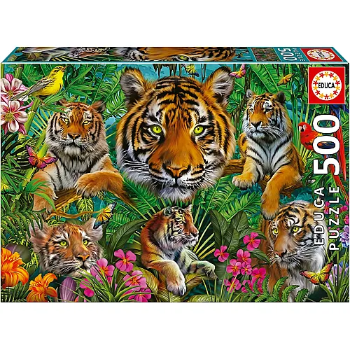 Tiger im Dschungel 500Teile