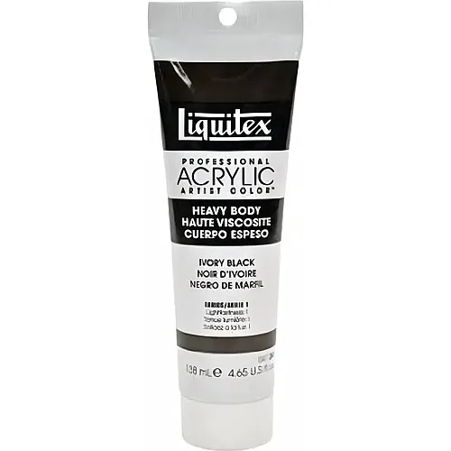Liquitex Lqx Prof. Heavy Body Acrylfarbe 138ml Tube Elfenbeinschwarz