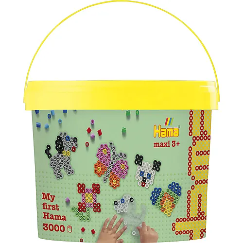 Hama Maxi B�gelperlenset im Eimer - 3000 Teile