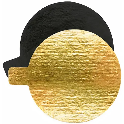 ScrapCooking Toertenhalter Rund Gold / Schwarz - 10 Teile