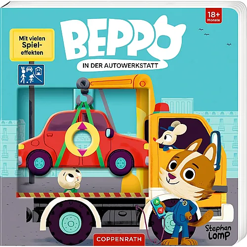 Coppenrath Beppo in der Autowerkstatt