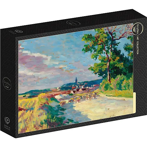 Grafika Puzzle Art Collection Maximilien Luce - Landschaft bei M�r�ville, 1905 - 500 Teile