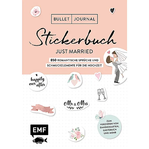 EMF Stickerbuch Bullet Journal Just Married