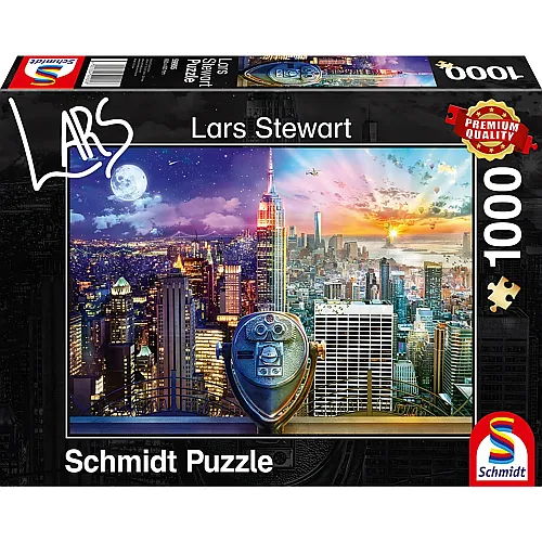 Schmidt Puzzle Lars Stewart New York, Night and Day (1000Teile)
