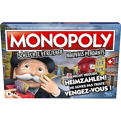 Hasbro Gaming Monopoly fr schlechte Verlierer (CH-Version)