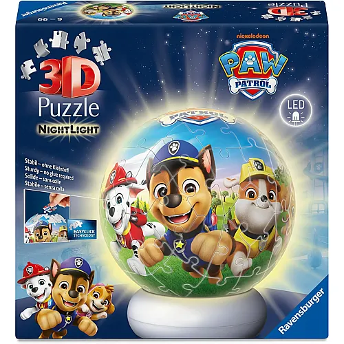 Puzzleball Nachtlicht Paw Patrol 72Teile