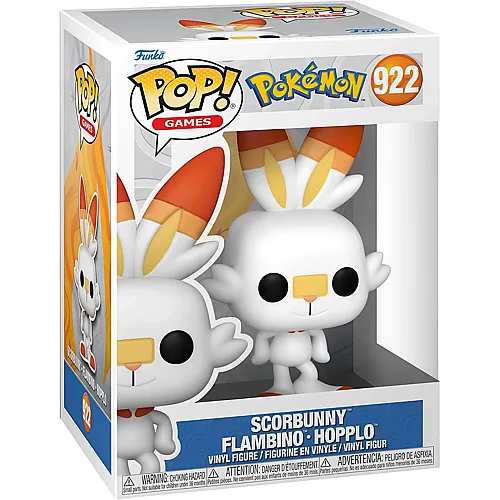 Funko Pop! Games Pok�mon Scorbunny (Nr.922)