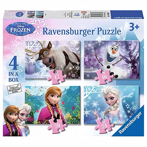 Ravensburger 07360 - Disney Die Eisk�nigin: Puzzle-Set - 12 + 16 + 20 + 24 Teile Kinderpuzzle