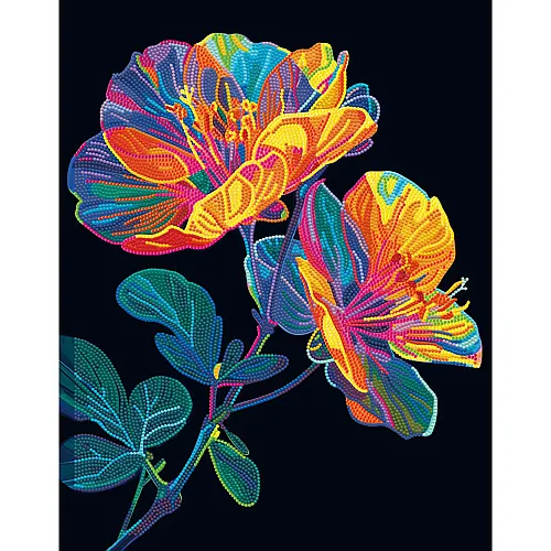 Diamond Dotz Neon Blumen