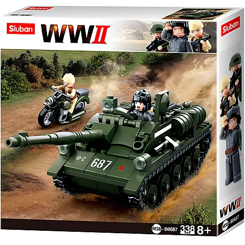 Sluban Army WWII Alliierter Jagdpanzer (338Teile)