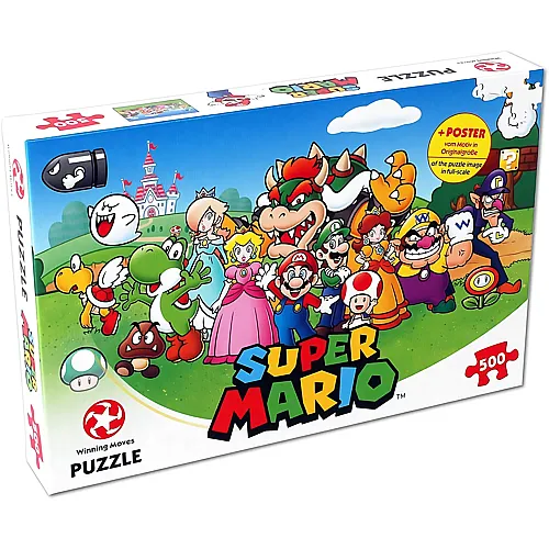 Winning Moves Puzzle Super Mario and Friends (500Teile)