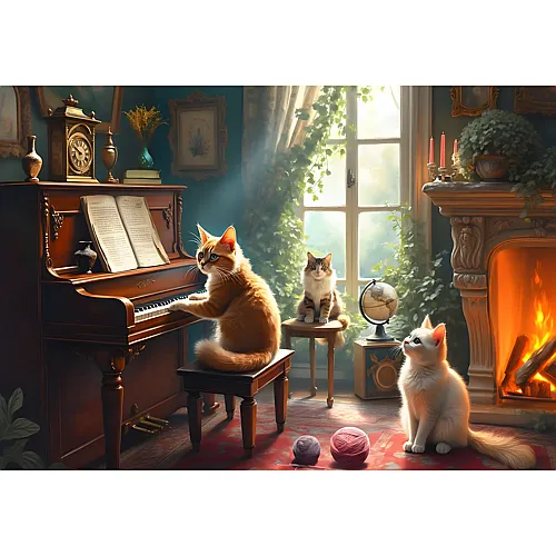 Bluebird Puzzle Katzenkonzert - 1000 Teile