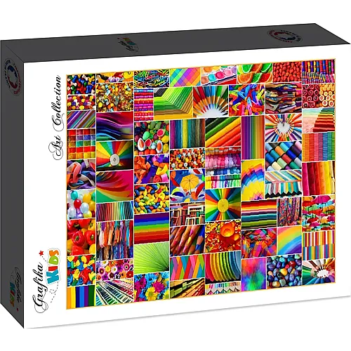 Grafika Puzzle Art Collection Grafika Kids Collage - Colors - 12 Teile