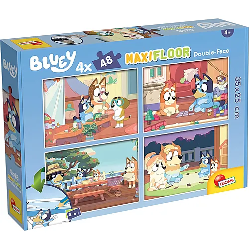 4in1 Doppelseitig zum Ausmalen Bluey 48Teile