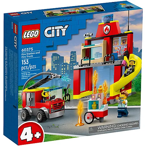 LEGO City Feuerwehrstationund Lschauto (60375)