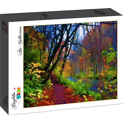 Grafika Puzzle Art Collection Grafika Kids Stylized Autumn Forest - 12 Teile