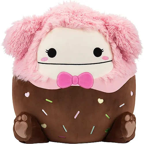 Squishmallows Pl�sch Brina der Bigfoot mit rosa Fliege - 40 cm