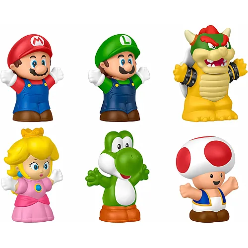 Fisher-Price 6er-Pack Super Mario Figuren