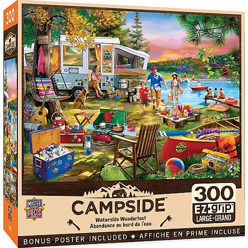 Master Pieces Puzzle Campside Wanderlust am Ufer - 300 Teile