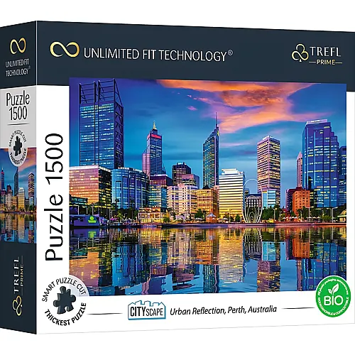 Urban Reflection, Perth, Australia 1500Teile