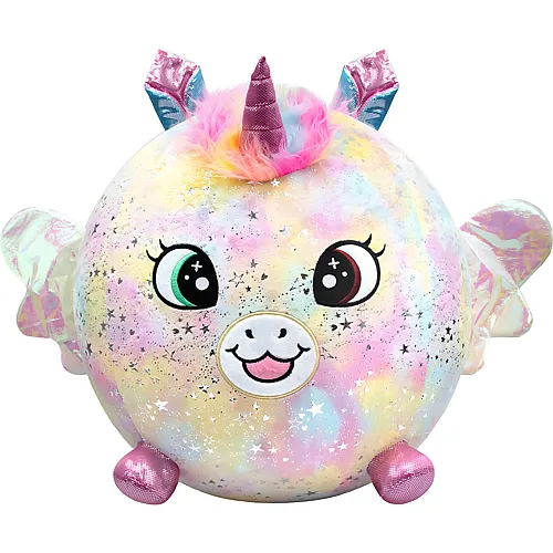 Moose Toys Biggies aufblasbares Einhorn-Regenbogen Pl�schtier