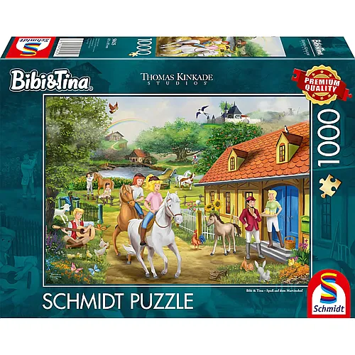 Schmidt Puzzle Thomas Kinkade Bibi & Tina Spass auf dem Martinshof (1000Teile)