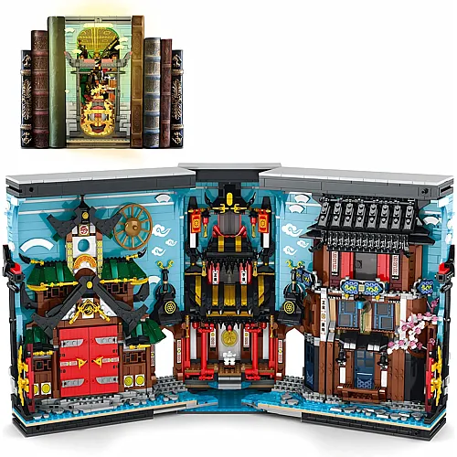 Reobrix Japanische Ninja Book Nook mit LED 66029